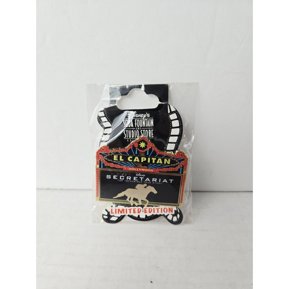 Disney Soda Fountain Studio Store Secretariat Racehorse pin Ron Turcotte‎
